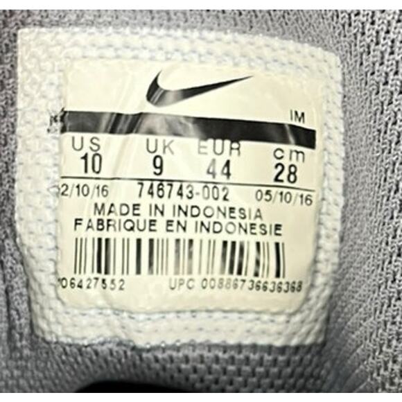 Mens Nike SB Zoom Janoski OG+ Skate Shoes Sneakers Size 10 Gray Black - Picture 6 of 6